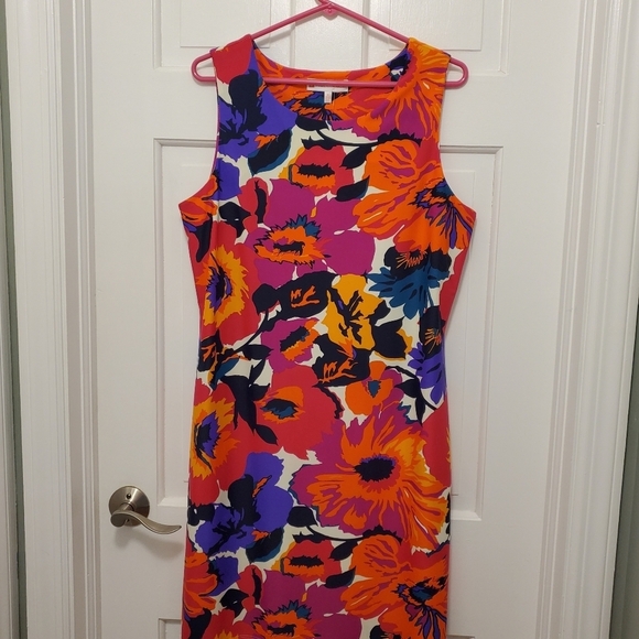 NWT Jude CONNALLY Bold Floral Print "Beth" Dress Size XL, Retail $178, Versatile - Picture 9 of 11